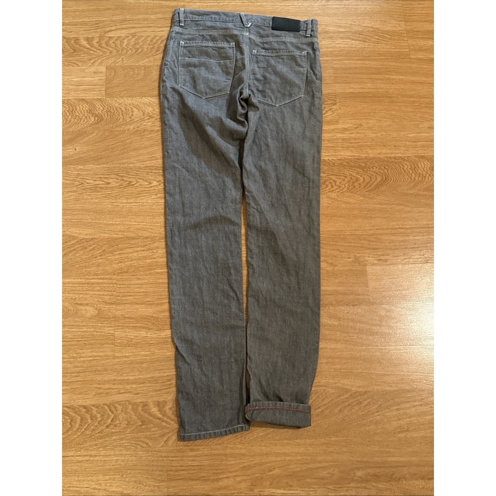 Raleigh Denim Martin Selvedge Denim Jeans Men's Gray 30x33.5 Button Fly EUC - Picture 7 of 12